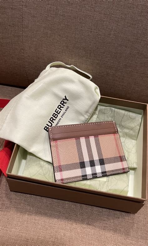 authentic Burberry card holder wallet